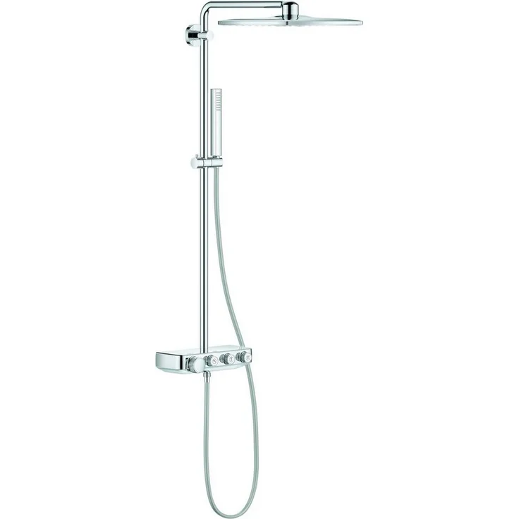 Grohe Duschsystem Euphoria SmartControl Cube Duo 310 mit Thermostatbatterie, Chrom, 110.4 cm - Perfektes Strahlbild, CoolTouch, Wasserspar-Technologie - Preisvergleich