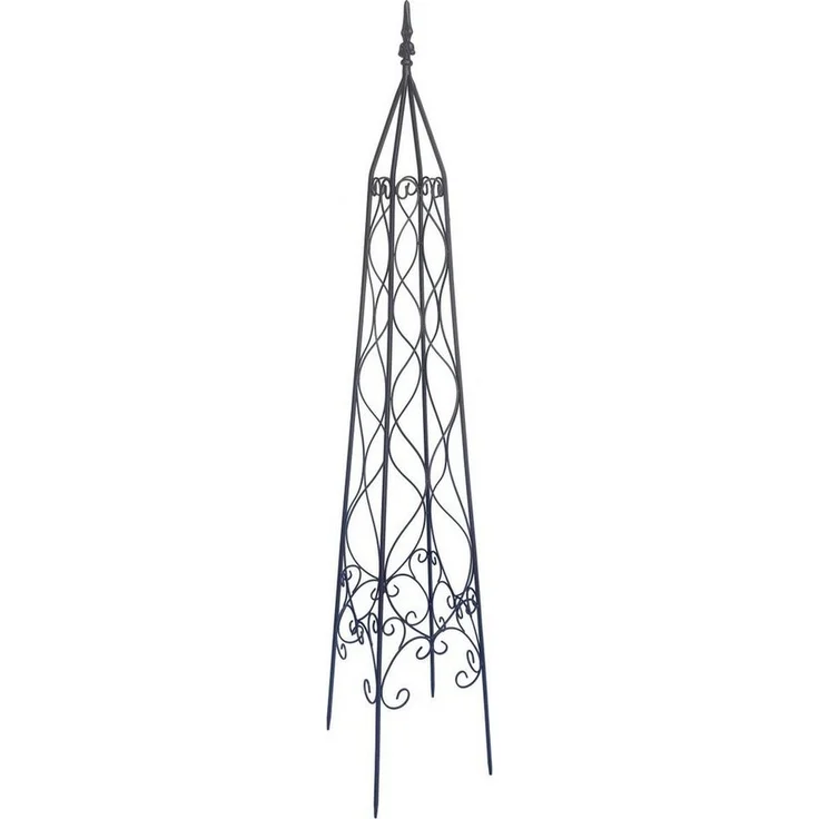 Trend Line Rankhilfe TrendLine Metallobelisk 143 cm, Stahl, grau, 143 cm