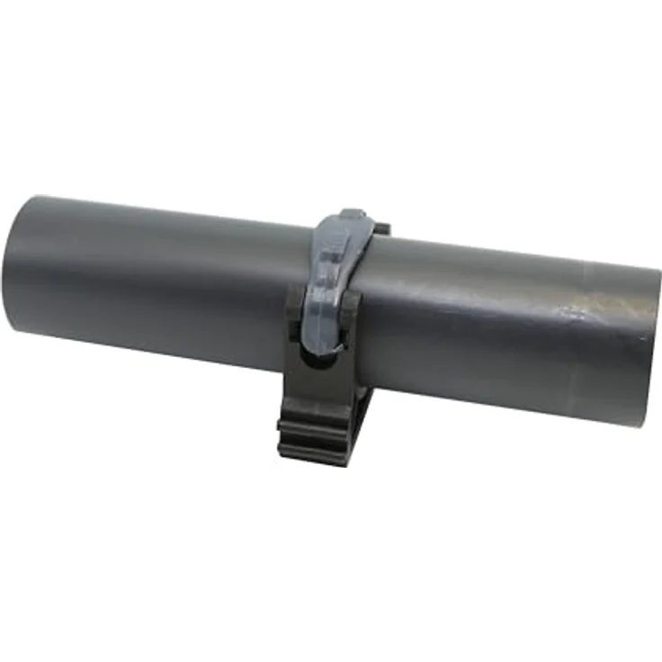 HAF PVC Rohrschelle 50mm, Rohrklemme aus grauem Kunststoff mit Clipverschlusssbügel für Druckrohre, hohe Witterungsbeständigkeit und Abriebsfestigkeit – Bild 4