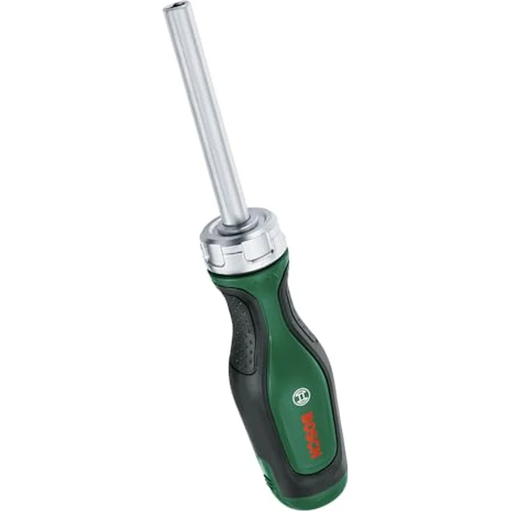 Bosch Home and Garden 1600A032V0 Ratschen-Schraubendreher mit 12 Bits, schwarz – Bild 2