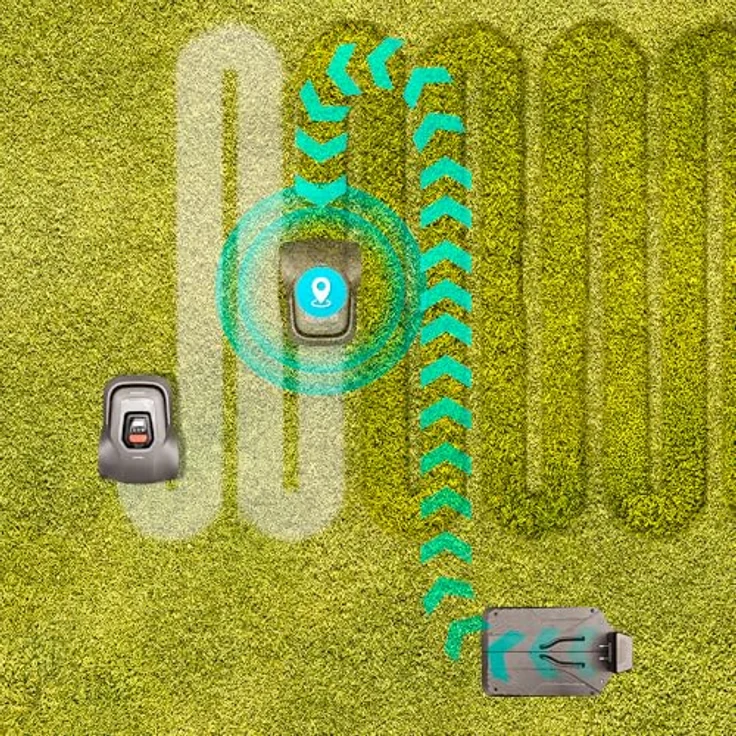 Cecotec Conga GrassHopper Map Connected, Mähroboter für Flächen bis 500 m², Digital Brushless Motor, 45% Steigung, APP Control, Regensensor, graufarben – Bild 9