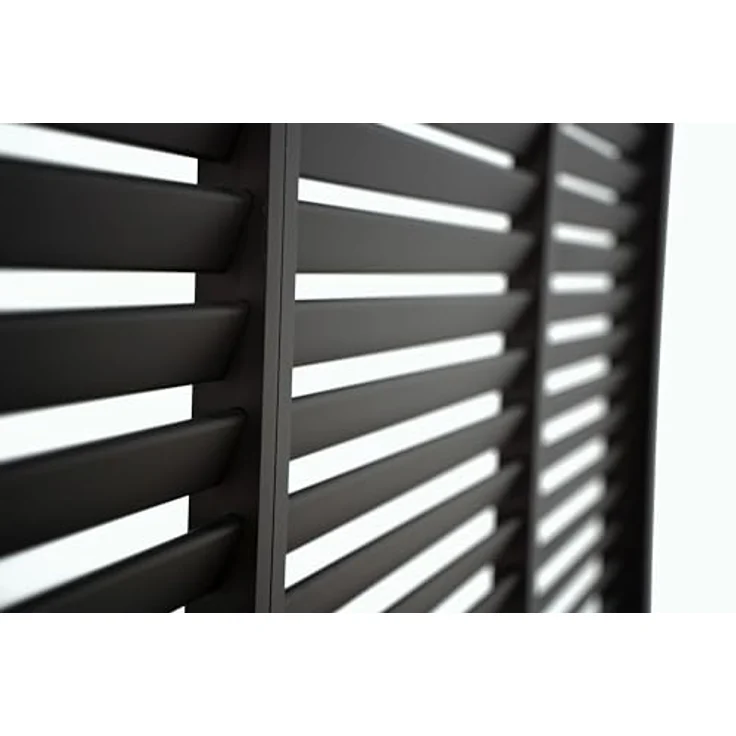 Mirador Feste Lamellenwand für Pergola 80/88S, 0.93m, 1-tlg, anthrazit, korrosionsbeständig, einfache Montage – Bild 5