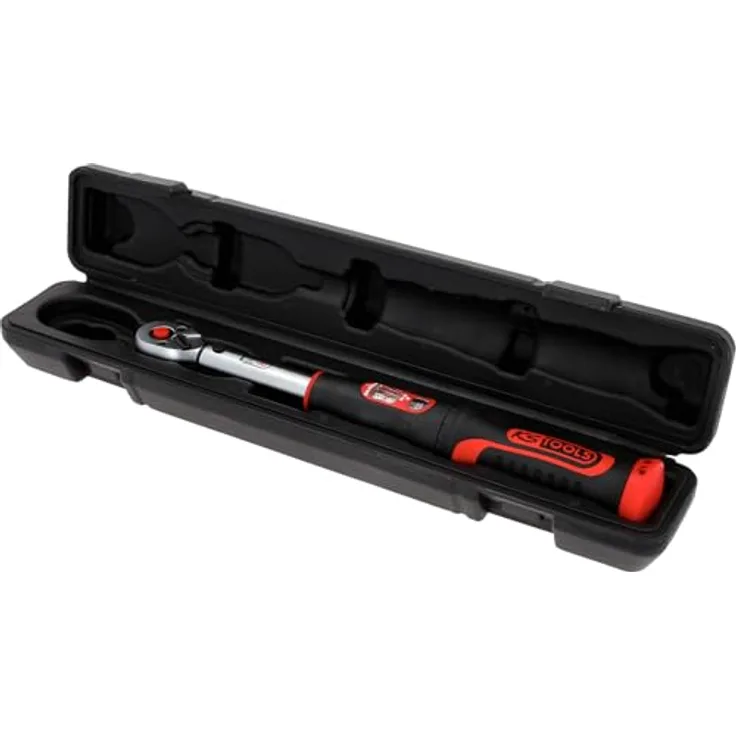 KSTOOLS 1/4 Infinitool Ratschen-Drehmomentschlüssel, 5-25 Nm mit Mikrometerskala und ergonomischem 2-Komponentengriff