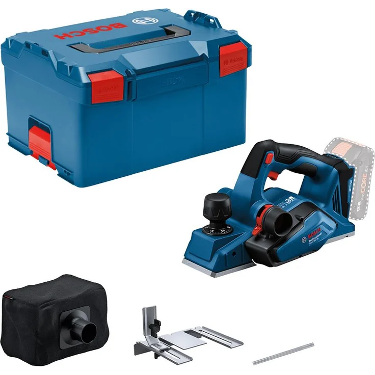 Bosch Professional, Hobelmaschine, GHO 18V-26 Solo mit Wood Razor-Messer, blau – Bild 1