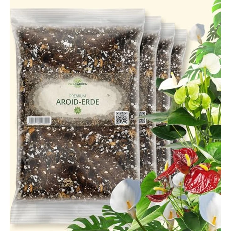 OraGarden Aroiden Erde Blumenerde für Monstera, Philodendron Premium Qualität (12L)