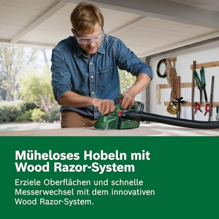 Bosch Akku-Hobel PHO 18V-20, 82 mm Hobelbreite, 12000 U/min, kompaktes Design, Karton – Bild 5