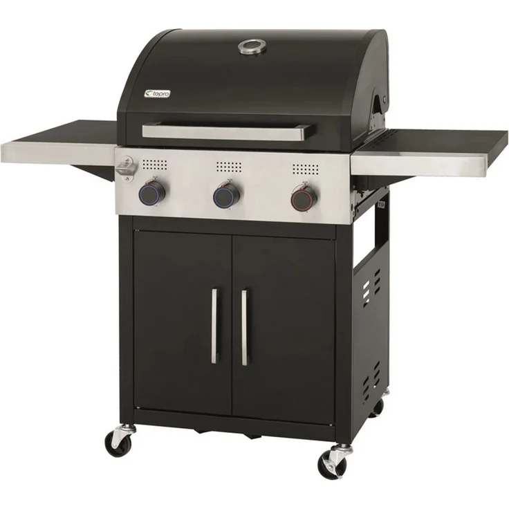 Tepro Gasgrill Keansburg 3 SE, 3-Brenner, Gussrost, abklappbare Seitenablagen – Bild 1