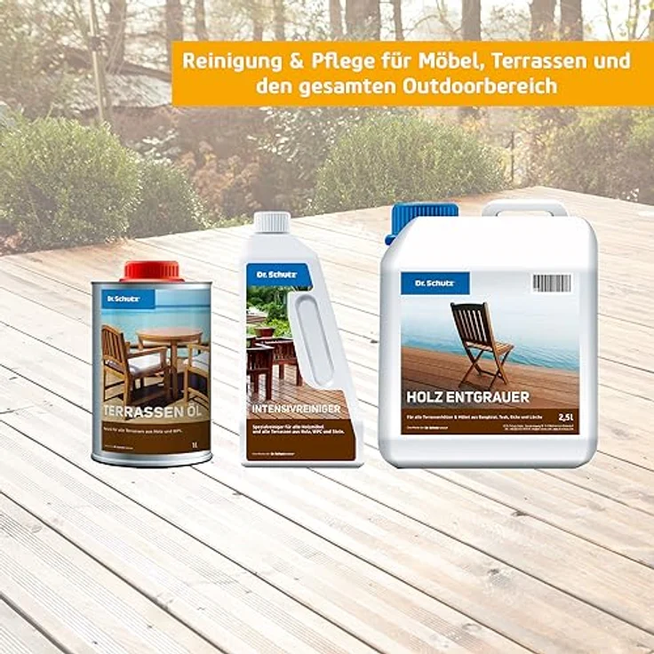Dr. Schutz Bangkirai Öl 2,5 L | Holzöl aussen für Terrassendielen und Gartenmöbel pigmentiert im Farbton Bangkirai | naturölbasierte Holz-Imprägnierung mit Langzeitwirkung und UV-Schutz | Terrassenöl – Bild 5