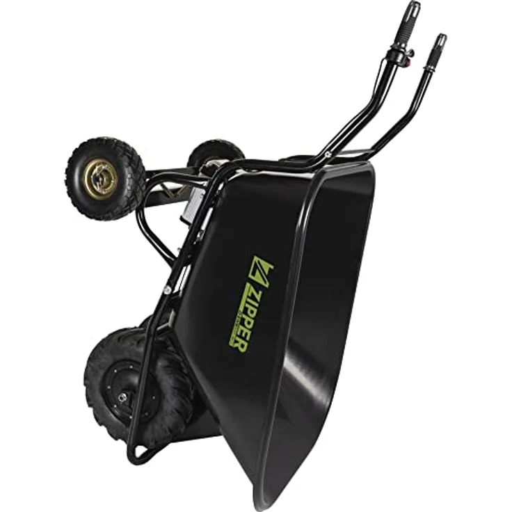 Zipper Akku-Schubkarre ZI-EWB300-160L, elektrische Schubkarre mit 300 kg Nutzlast und 160 l Fassungsvermögen, 40V Li-Ionen-Akku – Bild 2