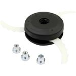 Makita Trimmerfaden Messerkopf 198383-1, 255 mm Durchmesser mit drei beweglichen Kunststoffmessern für Akku-Sensen