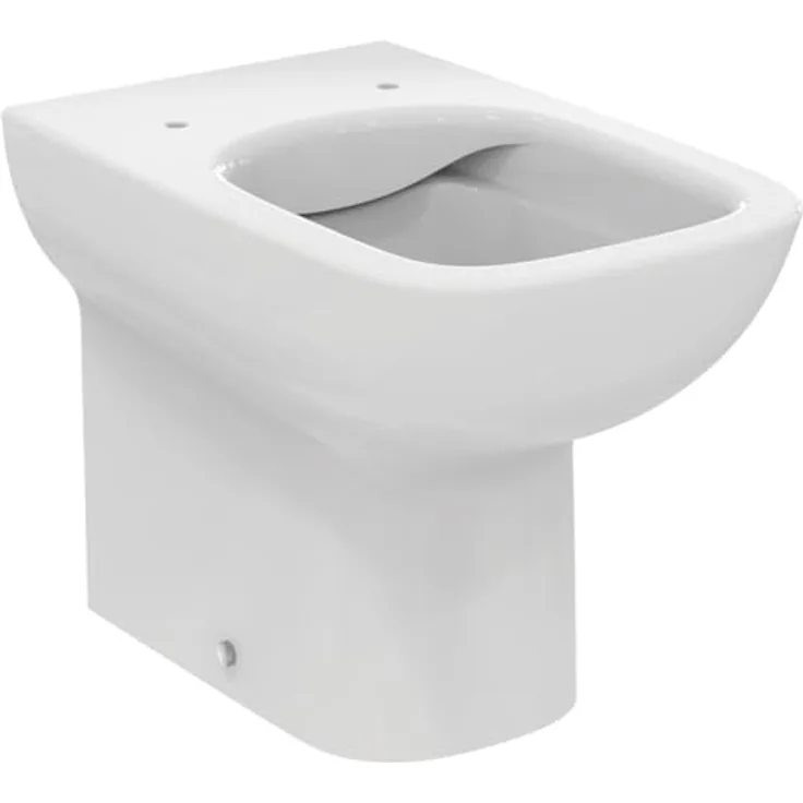 Ideal Standard Standtiefspül-WC i.life A, randloses Design aus Kristallporzellan, weiß
