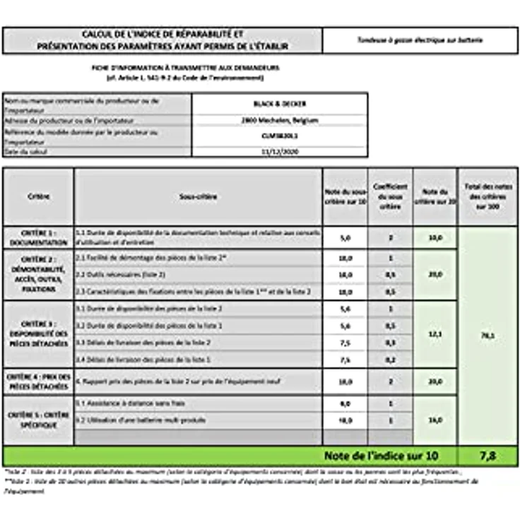 Black+Decker Akku-Rasenmäher (36V, 2.0Ah, 38 cm Schnittbreite, für mittlere Rasenflächen bis 250 m², 6-fache Höhenverstellung, inkl. Akku, 90-Min Schnellladegerät, 35l Fangkorb) CLM3820L1 – Bild 6