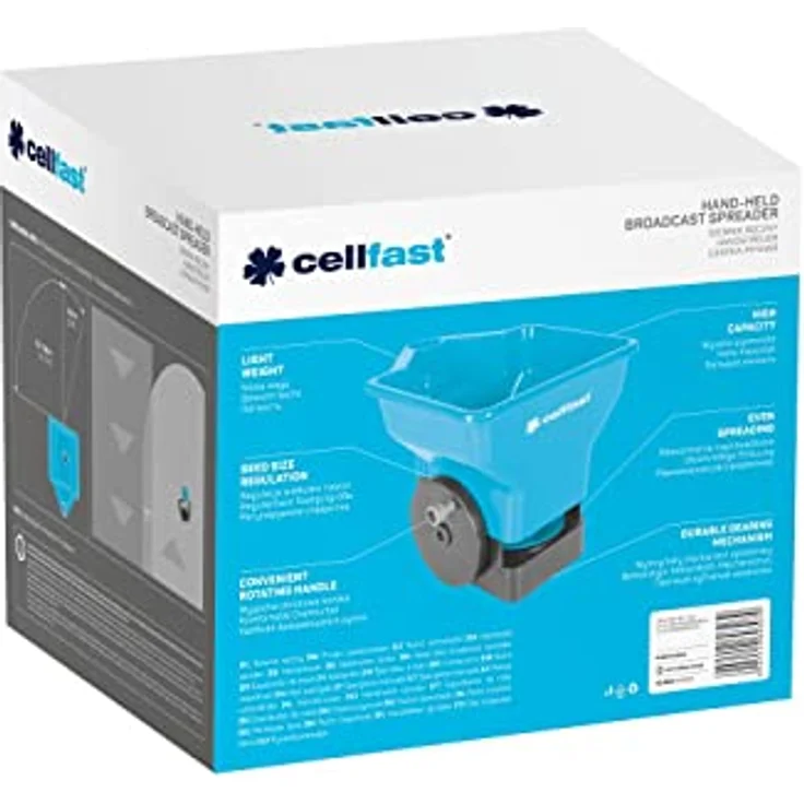 Cellfast Universalstreuer, langlebiger Stahlkopf, hohe Streubreite bis 3,6 m, 3 Liter Fassungsvermögen – Bild 4