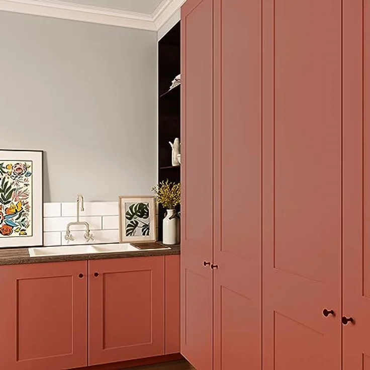MissPompadour Holzfarbe Orange mit Rost, 1L Seidenmatte, witterungsbeständig für Innen & Außen, hohe Deckkraft und schnelle Trocknung – Bild 5