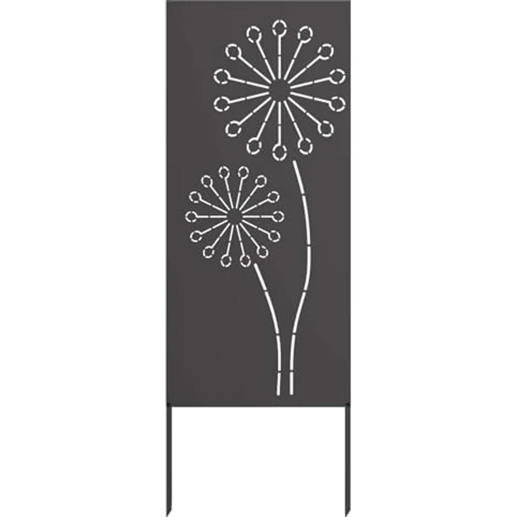 vidaXL Garten Sichtschutz-Leinwand, Schwarz, 50 x 140 cm, robuster Stahl mit modernem Design und einfacher Montage – Bild 1
