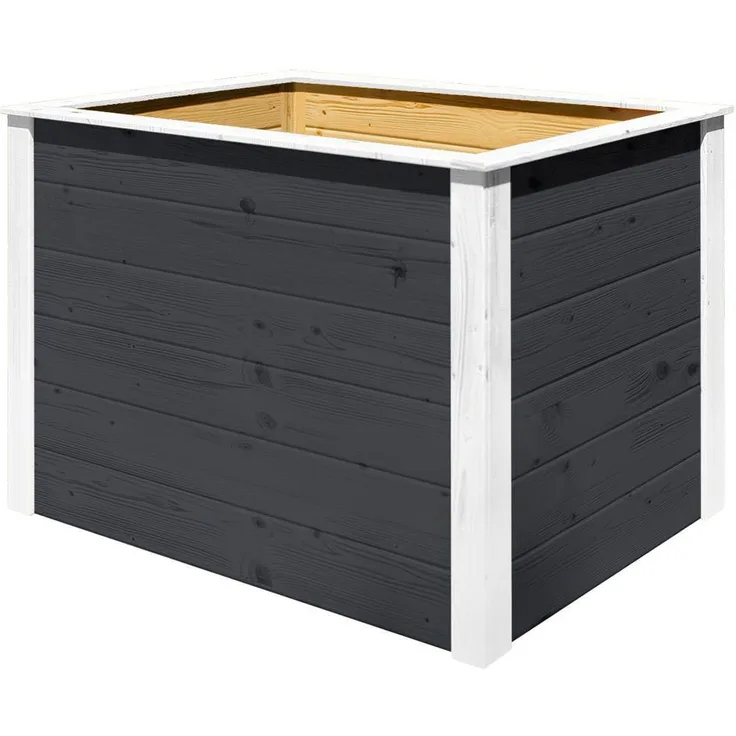 Weka Hochbeet Modular, Element-Hochbeet, 21 mm, anthrazit, 98 x 69 cm