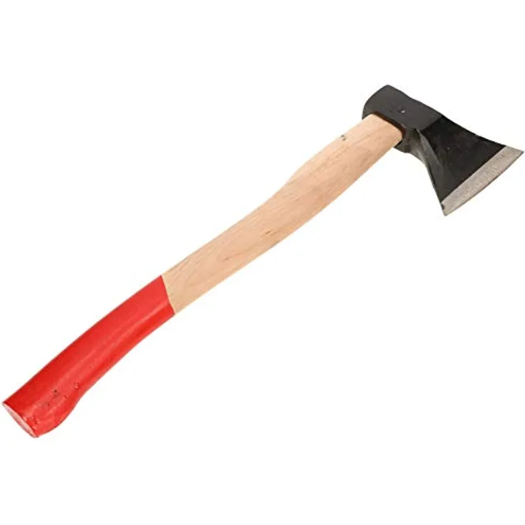 KOTARBAU Axt Geschmiedet 0.9 kg Gesamtlänge 488 mm mit Holz-Stiel Axt zum Holzspalten Spaltbeil Spalthammer Beil Holzhacken