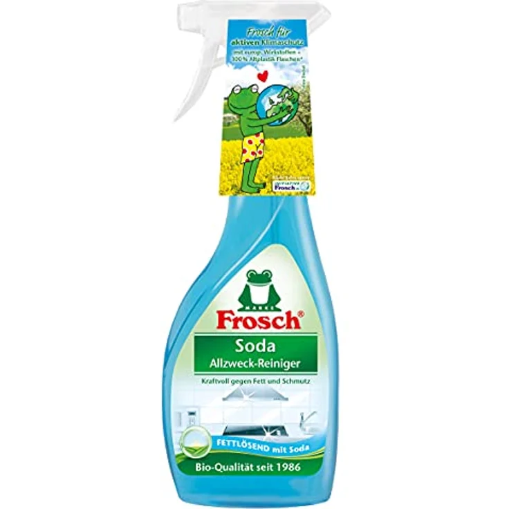 Frosch Soda Allzweck-Reiniger - kraftvoller Haushaltsreiniger, wiederverwendbare Sprühflasche, 2er Pack (2x500ml) - Preisvergleich – Bild 3