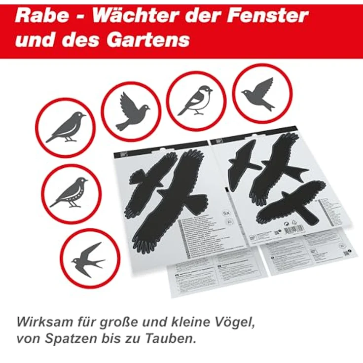 Swissinno Vogelschutz-Fensteraufkleber , 5 Stk. – Bild 6
