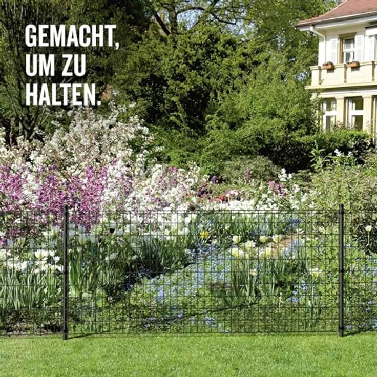 Alberts Fix-Clip Pro Schweißgitter, Höhe 81 cm, Länge 25 m, anthrazit, Maschen 50 x 100 mm, Draht-Ø 2,2 mm – Bild 11