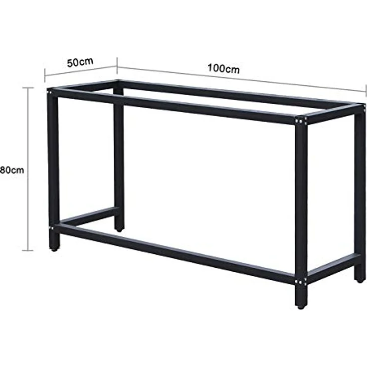 Werkbankgestell B50xL100xH80cm Tischgestell Arbeitstisch Werkbank Packtisch Tisch Gestell – Bild 4