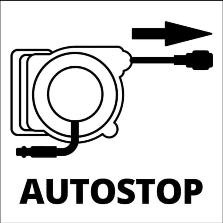 Einhell Schlauchtrommel TC-PH 150, mit 15 m Druckluft- und 1,5 m Anschlussschlauch, Wandhalterung, max. 16 bar – Bild 11