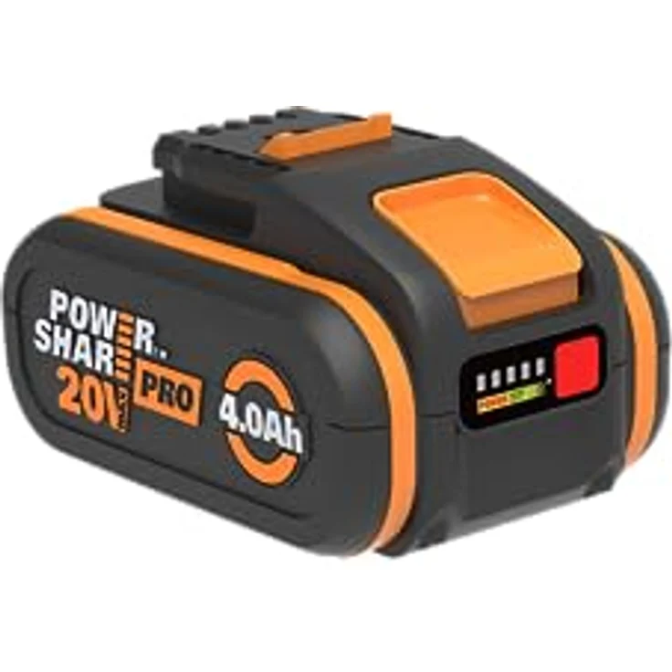 WORX WA3014 PowerShare PRO Akku 20V - 4000mAh Li-Ion, wiederaufladbarer, leistungsstarker Akku mit integrierter Ladestandanzeige für alle WORX Geräte – Bild 4