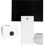 Growatt 15kWp PV-Komplettanlage mit Solarmodulen und 20kWh Speicher, enthält 15kW Hybrid-Wechselrichter, Smart Meter TPM-E, 38x 400W Sunpro Mono Solarmodule, APX Base, APX 98034-P2 Batterie Management System und 4x APX 5.0 Hochvolt-Speicher