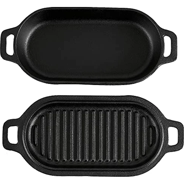 BBQ-Toro Gusseisen Bräter | 1 Liter - 29 x 12,5 x 5,5 cm | bereits eingebrannt - preseasoned | Dutch Oven Topf, Gusseisen Kochtopf, Gusstopf, Baking Pot | Backtopf ideal für Backwaren, Eintopf – Bild 5