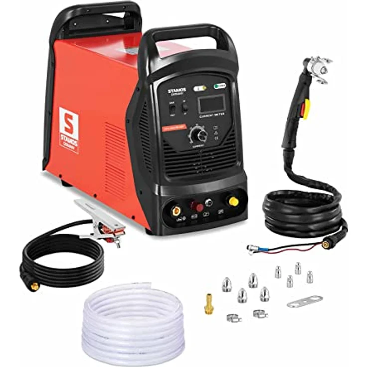 Stamos Welding Group Plasmaschneider S-PLASMA 100-IGBT, 100 A, 35 mm Schnitttiefe, Pilotzündung, modernste IGBT-Inverter-Technologie - Preisvergleich – Bild 2
