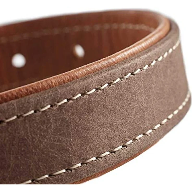 Hunter Hunde-Halsband Porto dunkelbraun-cognac XS – Bild 6