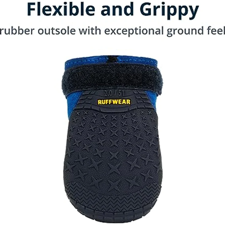 RUFFWEAR Hi & Light Dog Shoes, 7cm, Blue Pool - Pair of Premium Breathable Trail Shoes for Dogs, Ideal for Running, Climbing, and Paw Protection in Hot or Cold Weather – Bild 4