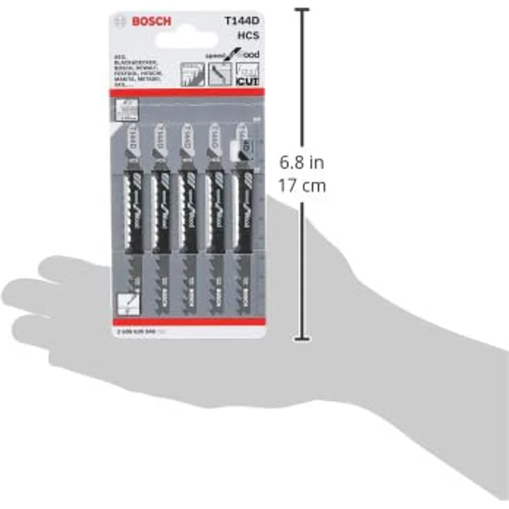 Bosch Professional Stichsägeblatt (5 Stück, für Weichholz und Platten bis zu 50 mm, Zubehör für Stichsäge) – Bild 3