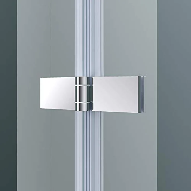 doporro 130 x 140 cm Design-Duschwand für Badewanne Badewannenaufsatz Duschabtrennung 6mm ESG-Sicherheitsglas inkl. NANO-Beschichtung Badewannenfaltwand Wandanschlag links - Preisvergleich – Bild 4