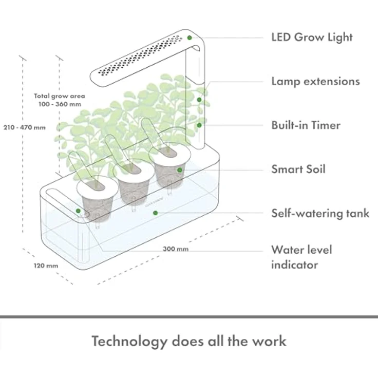Click & Grow THE SMART GARDEN 3 Garten Beige – Bild 8