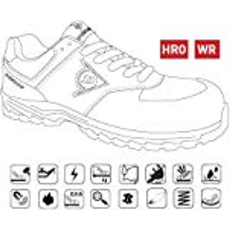 L+D FLYING ARROW S3, Sicherheitshalbschuhe aus wasserabweisendem Wildleder mit rutschhemmender, ölbeständiger Sohle, Größe 42 – Bild 10