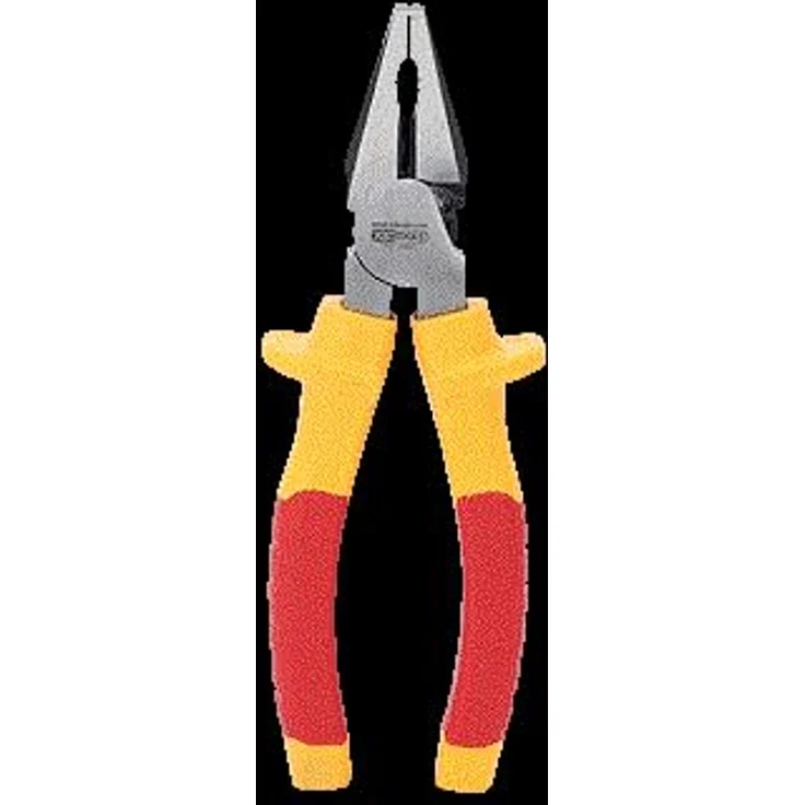 KSTOOLS Vde Kombizange 185mm, induktiv gehärtete Präzisionsschneiden, 2-Komponentengriff, matt verchromt, 1000Volt GS zertifiziert – Bild 5