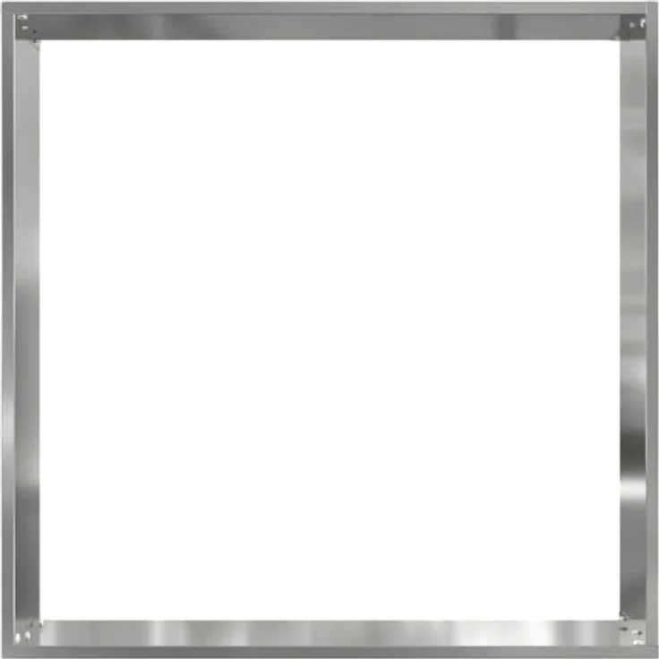 vidaXL Raseneinfassung 6er Set, verzinkter Stahl, moderne Metallkante, 50 x 50 x 13 cm, silber, langlebige Rasenbarriere für Garten und Terrasse – Bild 5