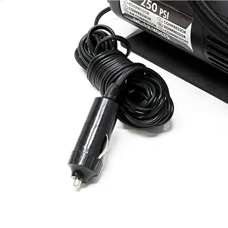 Mini Kompressor 12V 17bar 250PSI Druckluft Luftkompressor Luftpumpe Zigarettenanzünder Elektrisch – Bild 3