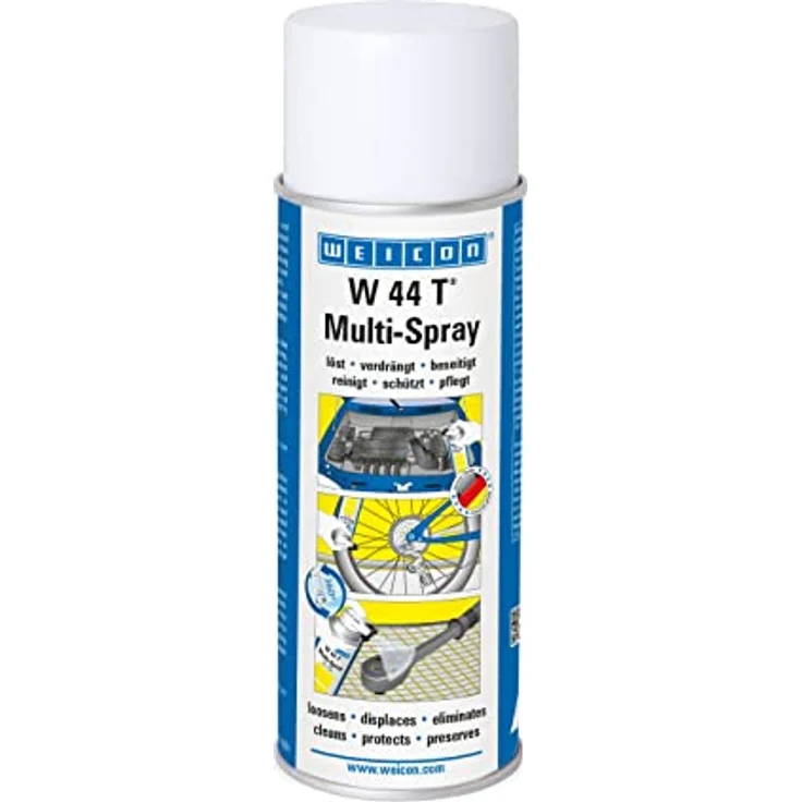 WEICON W 44 T Multi-Spray 200 ml | Multifunktionsöl | 1 Spray, 5 Funktionen | Kriechöl, Rostlöser, Korrosionsschutz, Schmiermittel, Pflegespray, Farblos – Bild 1