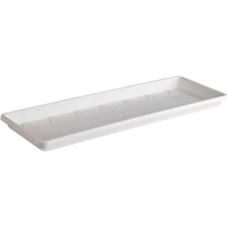 elho Barcelona Balkonkasten Untersetzer 70 - Untersetzer für Balkon & Außen - Ø 65.0 x H 2.8 cm - Weiß/Weiss – Bild 2