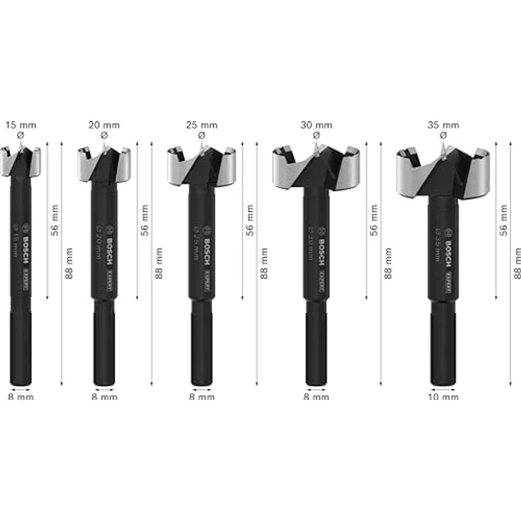 Bosch Accessories Forstnerbohrer-Set 2608901843, Mehrzweckbohrer für Holz mit gewelltem Schneidrand für saubere, ausrissfreie Bohrungen – Bild 3