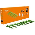 Worx Befestigungshaken für Mähroboter, 25 Stück aus abbaubarem Material zur Befestigung des Begrenzungskabels