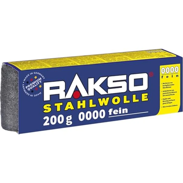 Rakso Stahlwolle 200g 0000 extrem fein – Bild 2