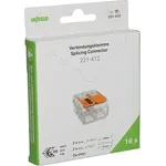 Wago Compact Hebelklemme 221-412, 2 Leiter, 0,14 mm² - 4 mm², 16 Stück, platzsparend und werkzeuglos lösbar