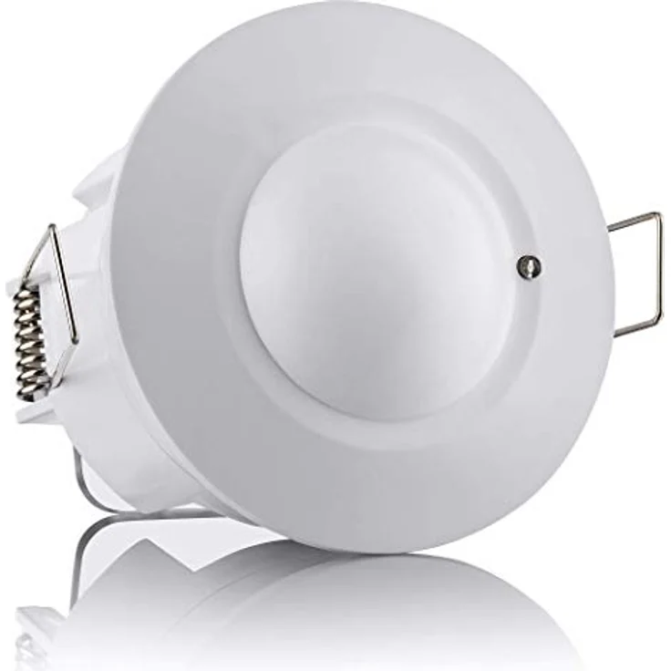 SEBSON® Bewegungsmelder Innen, Unterputz, HF Sensor LED geeignet, Decken Montage programmierbar, Bewegungssensor 2-16m/ 360°,3-Draht – Bild 2