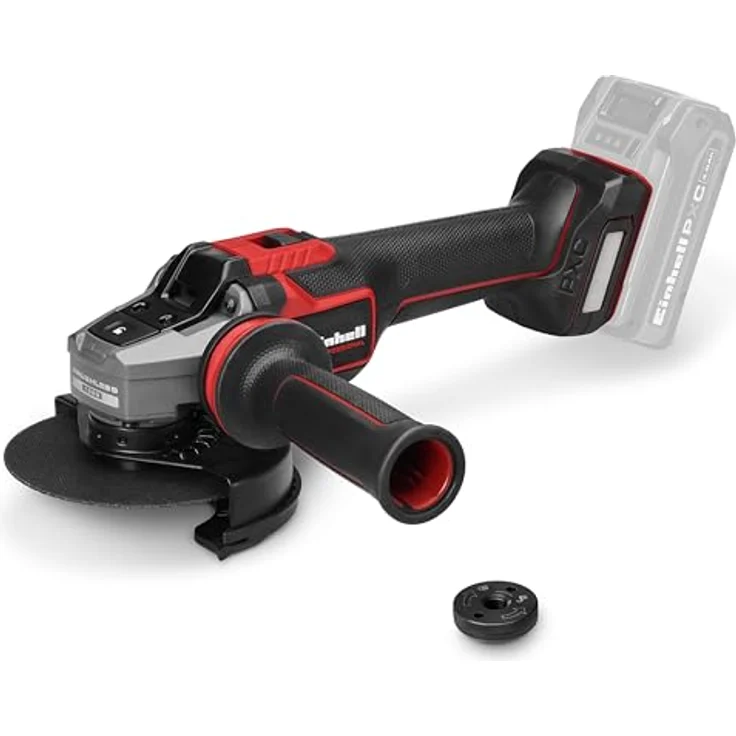 Einhell Akku-Winkelschleifer 'TP-AG 18/125-13 Q Li BL Solo', kabelloses Schleifen und Trennen, vibrationsarm, werkzeugloser Scheibenwechsel – Bild 1