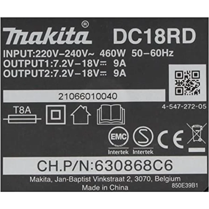 Makita Power Source Kit Li 18V mit 2x BL1850B Akku 5,0Ah + DC18RD Doppelladegerät ( 199482-2 ) – Bild 4