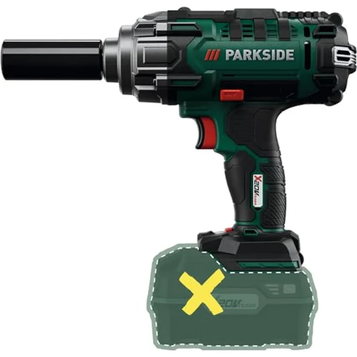 PARKSIDE® 20V Akku Kfz Drehschlagschrauber PASSK 20-Li B2, 1/2", max. 400 Nm, ohne Akku und Ladegerät, Schlagschrauber, LED-Arbeitsleuchte – Bild 2