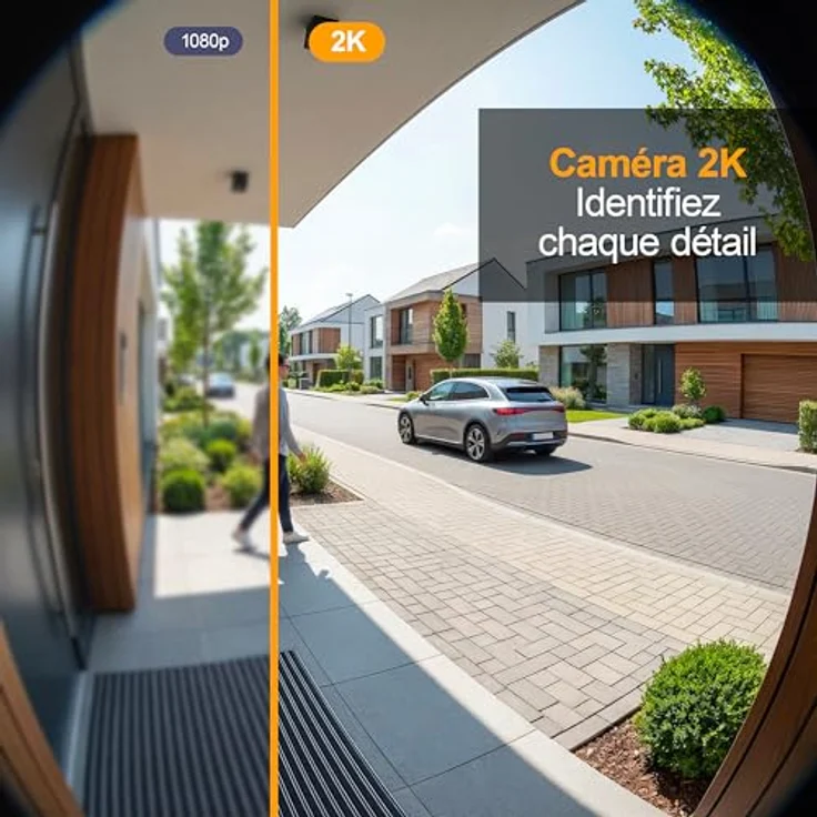Extel Video-Türsprechanlage Dgital Connect, 7-Zoll-Touchscreen mit 2-Draht-Technik, schwarz, mit Fingerabdruck- und QR-Code-Zugriff – Bild 2